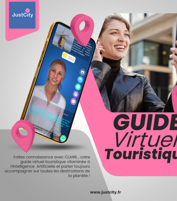 Interaction avec l'avatar guide dans JustCity