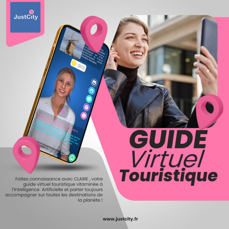 Interaction avec l'avatar guide dans JustCity